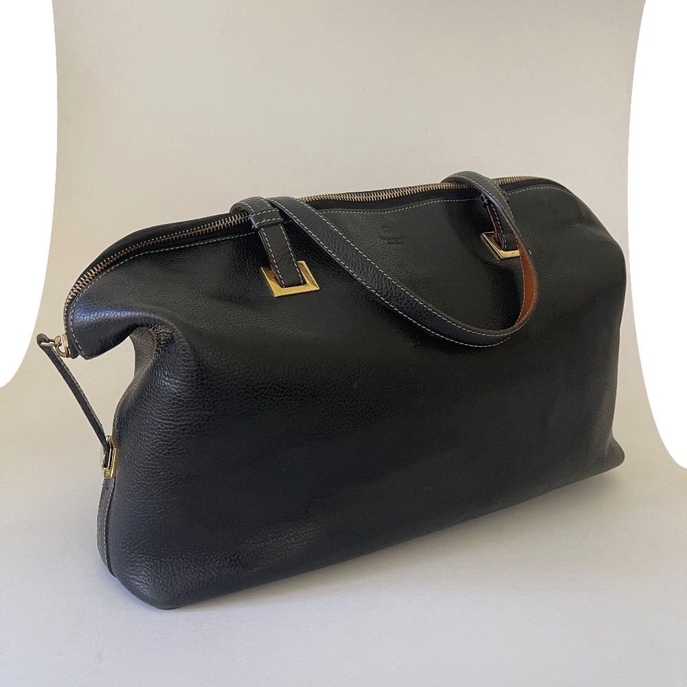 Vintage Kate Spade Black Pebble Leather Shoulder Bag